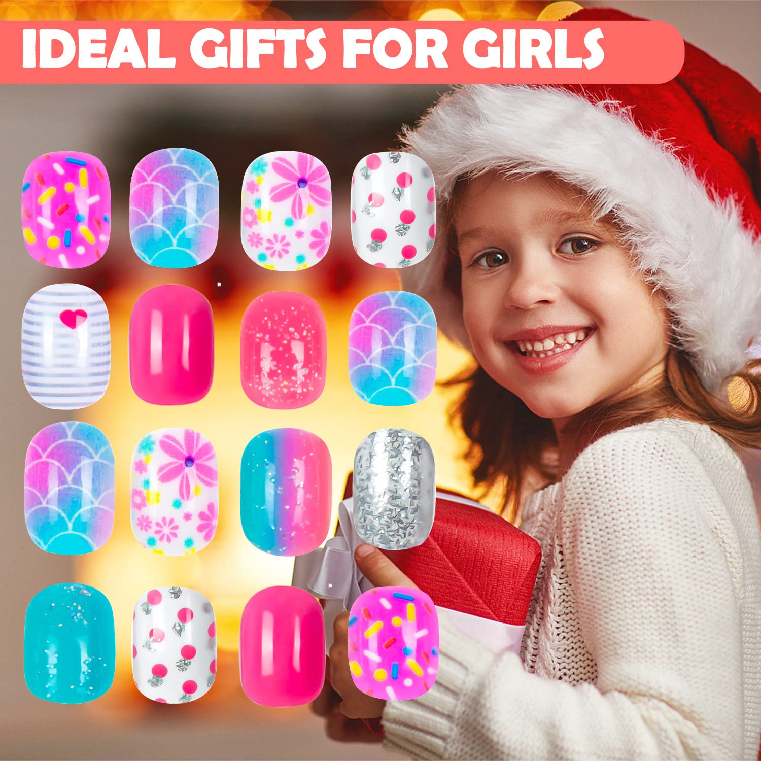 Labeol durable and reusable nails for party favors or sleepovers