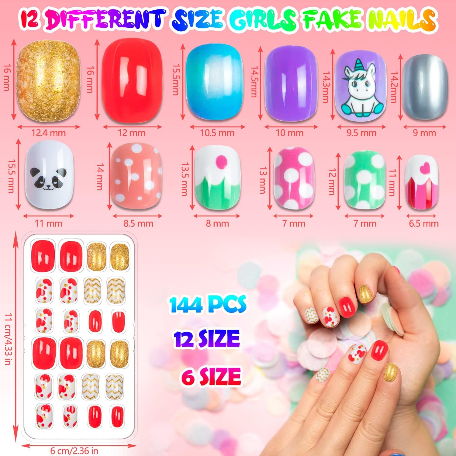 Labeol reusable nails ideal for quick swaps at parties or sleepovers