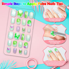 Labeol twelve sizes fit most children's nails for versatile art