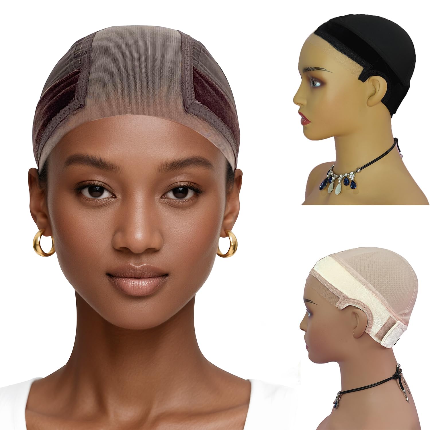 Labhairs machine-washable wig cap designed for durable, easy care