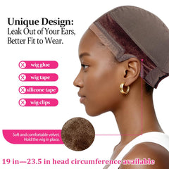Labhairs new moon breathable fabric keeps the scalp cool under wigs