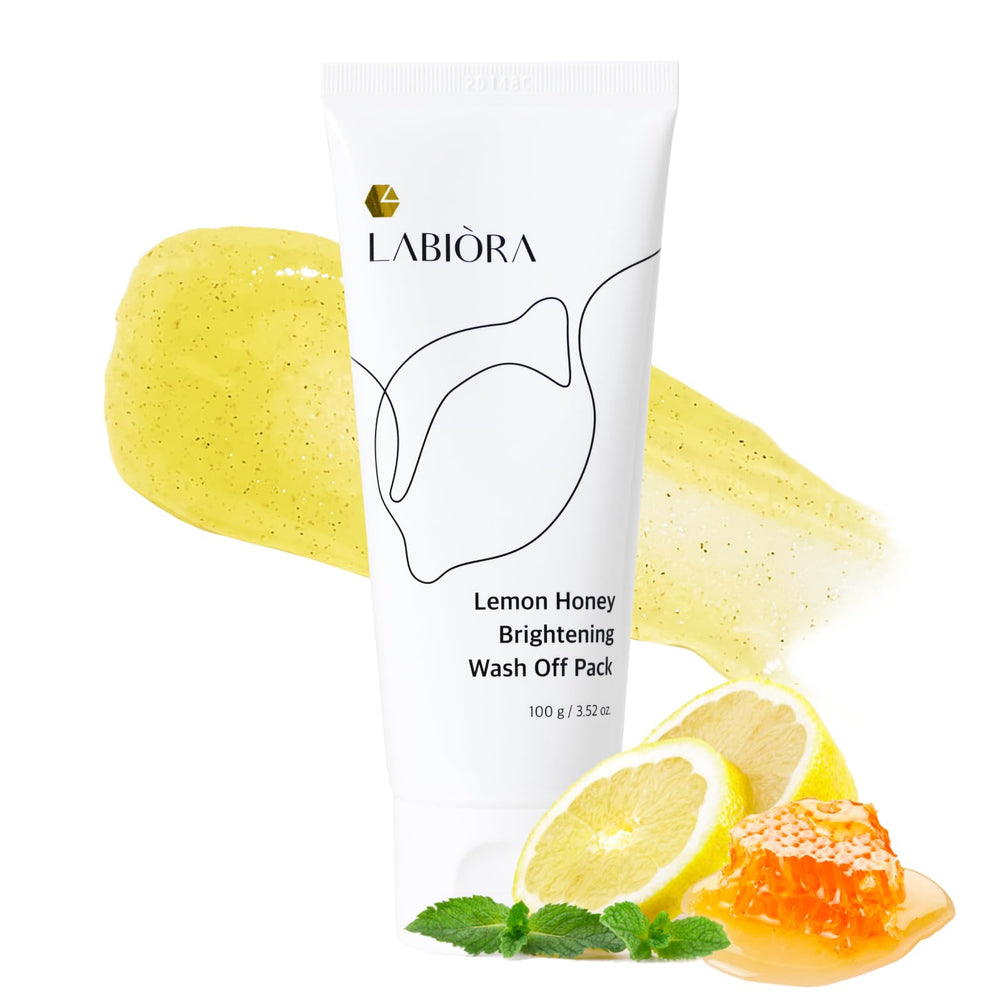 Labiora lemon honey face mask bottle pour for hydration boost