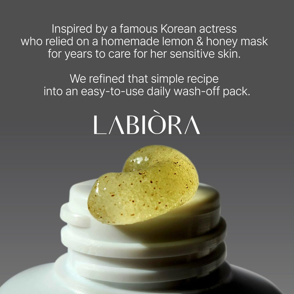 Labiora lemon honey face mask compact pack ready for travel
