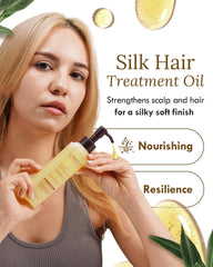 LABIOTTE Silk Oil creamy texture delivers rich nourishment for dry strands