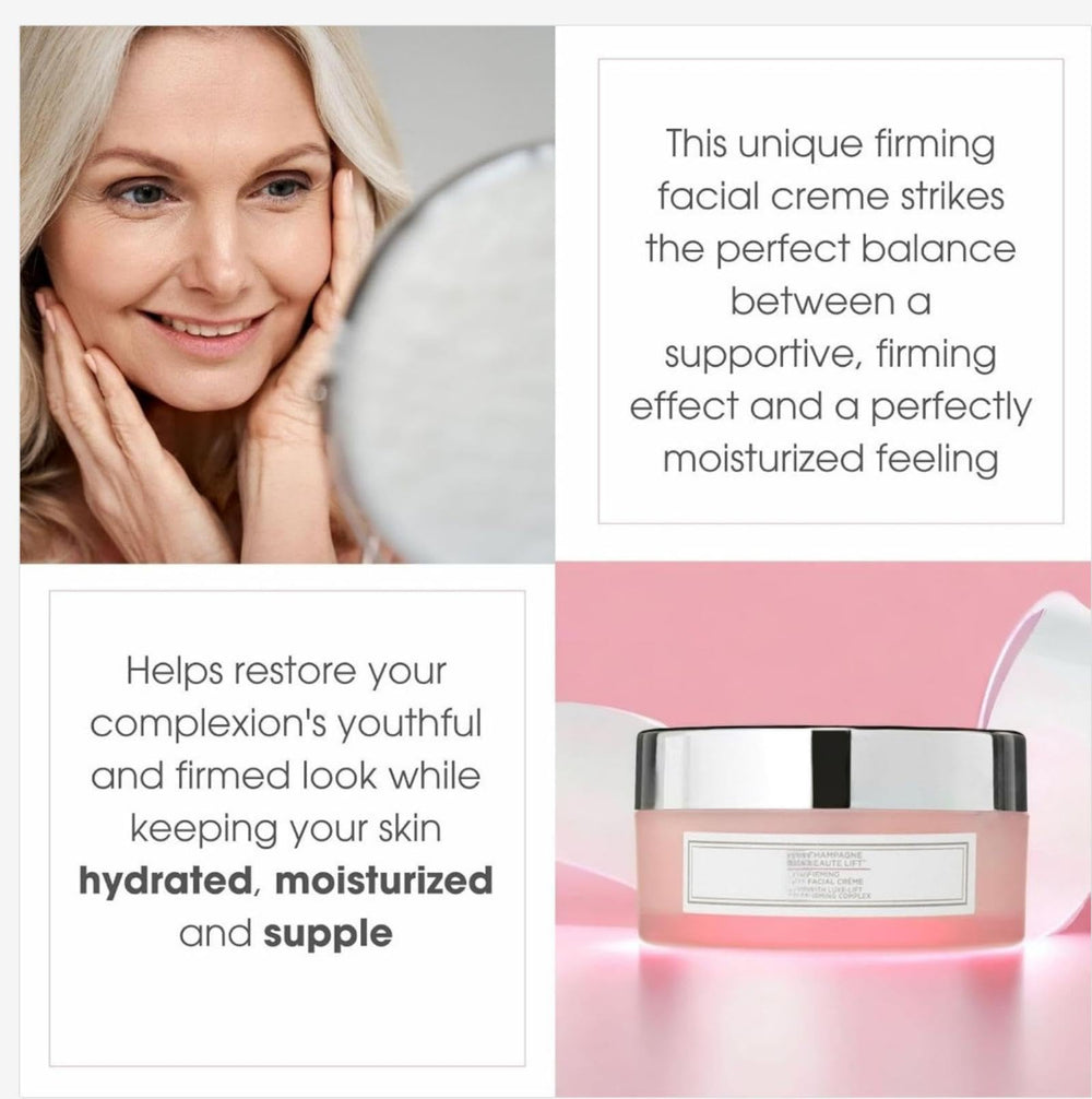 LABJD Champagne Lift Firming Facial Cream absorbs quickly with no sticky residue.