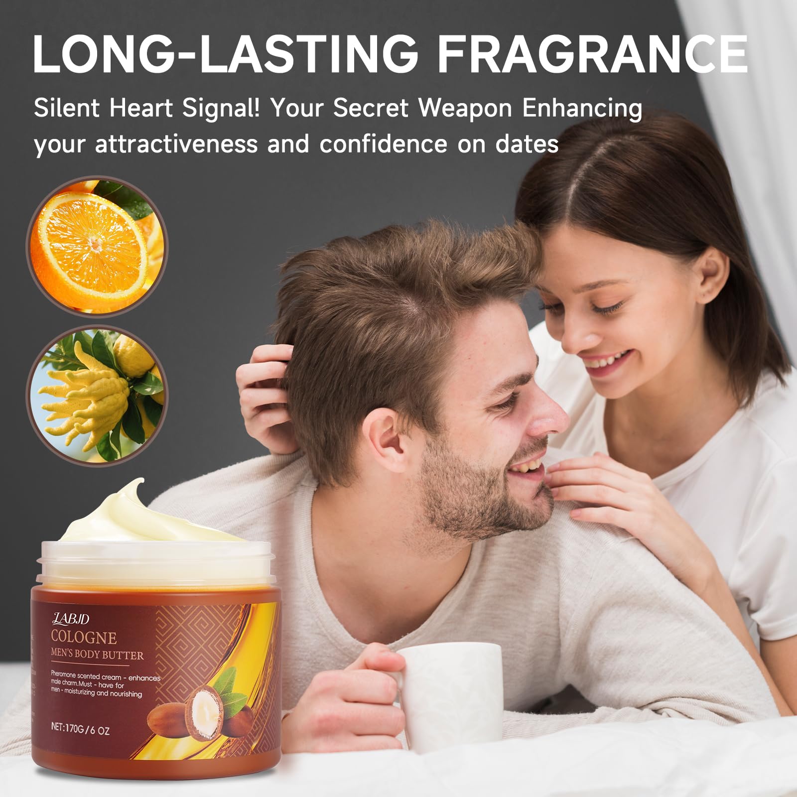 LABJD after-shower use image shows subtle scent lingering through day