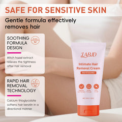 LABJD Gentle formula suitable for all skin types and sensitive areas.
