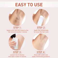 LABJD Moisturizing Aloe Vera formula nourishes skin during removal.