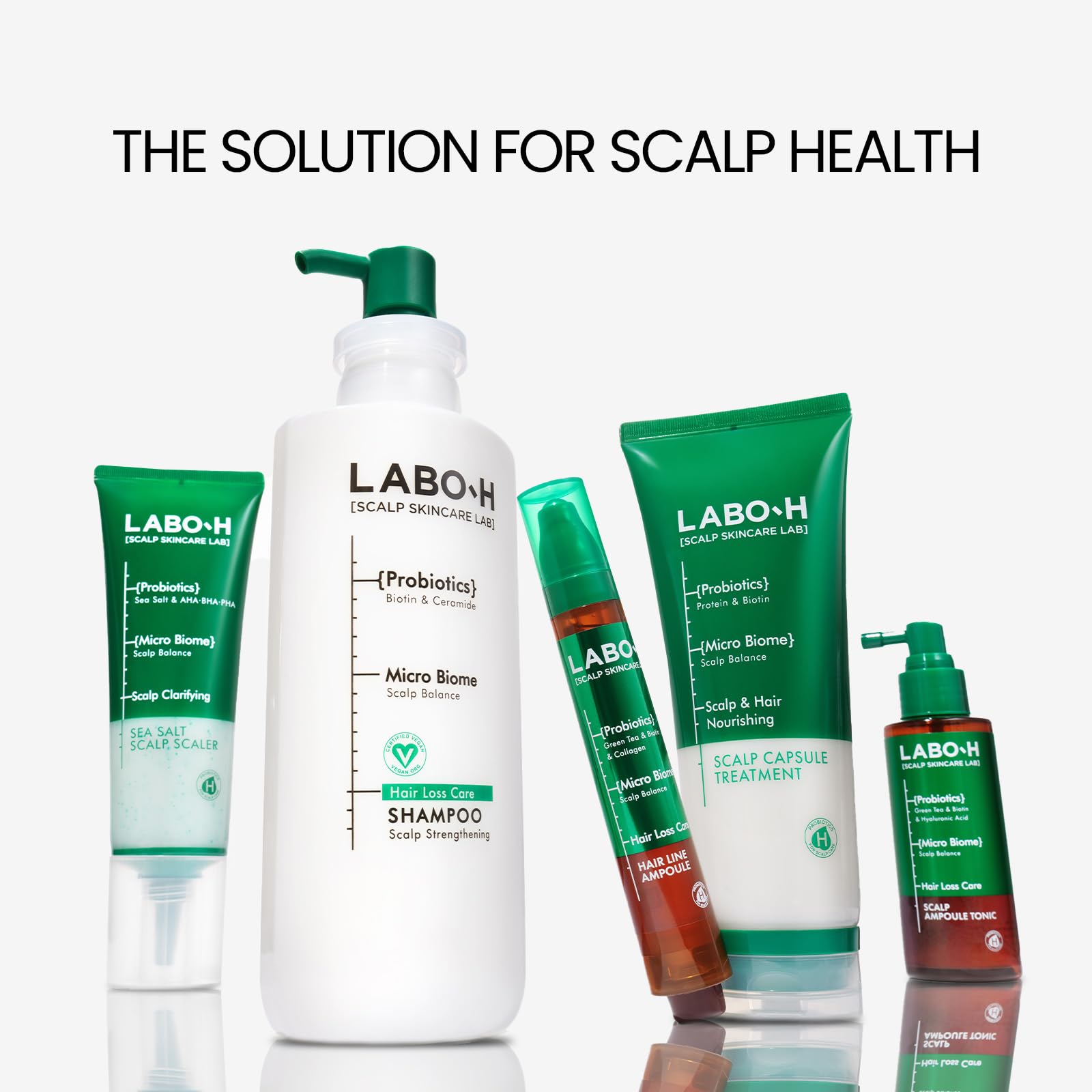 LABO-H Scalp Strengthening Shampoo after-use hair shine and smoothness