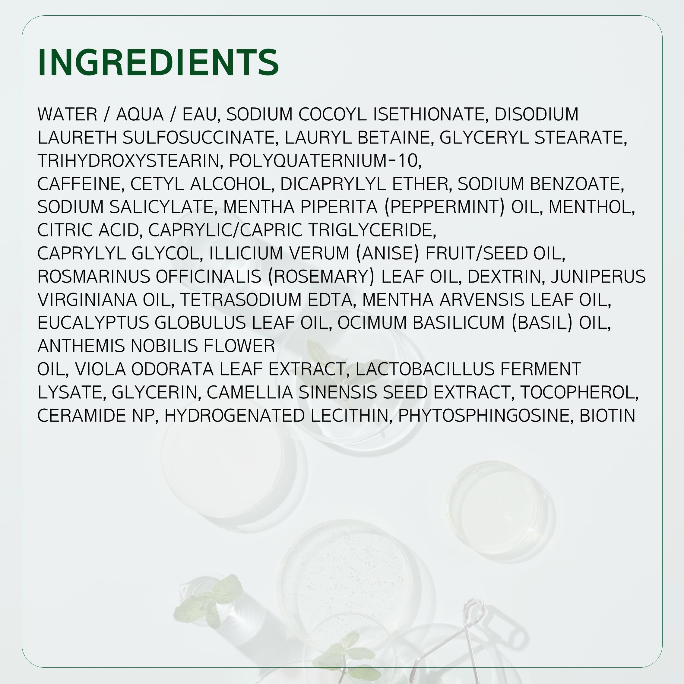 LABO-H Scalp Strengthening Shampoo daily routine image for a calm scalp
