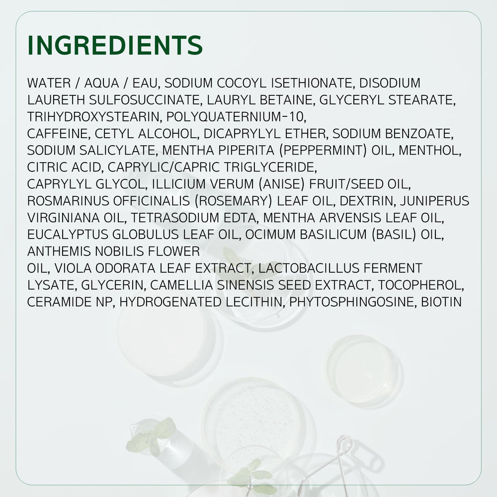 LABO-H Scalp Strengthening Shampoo daily routine image for a calm scalp