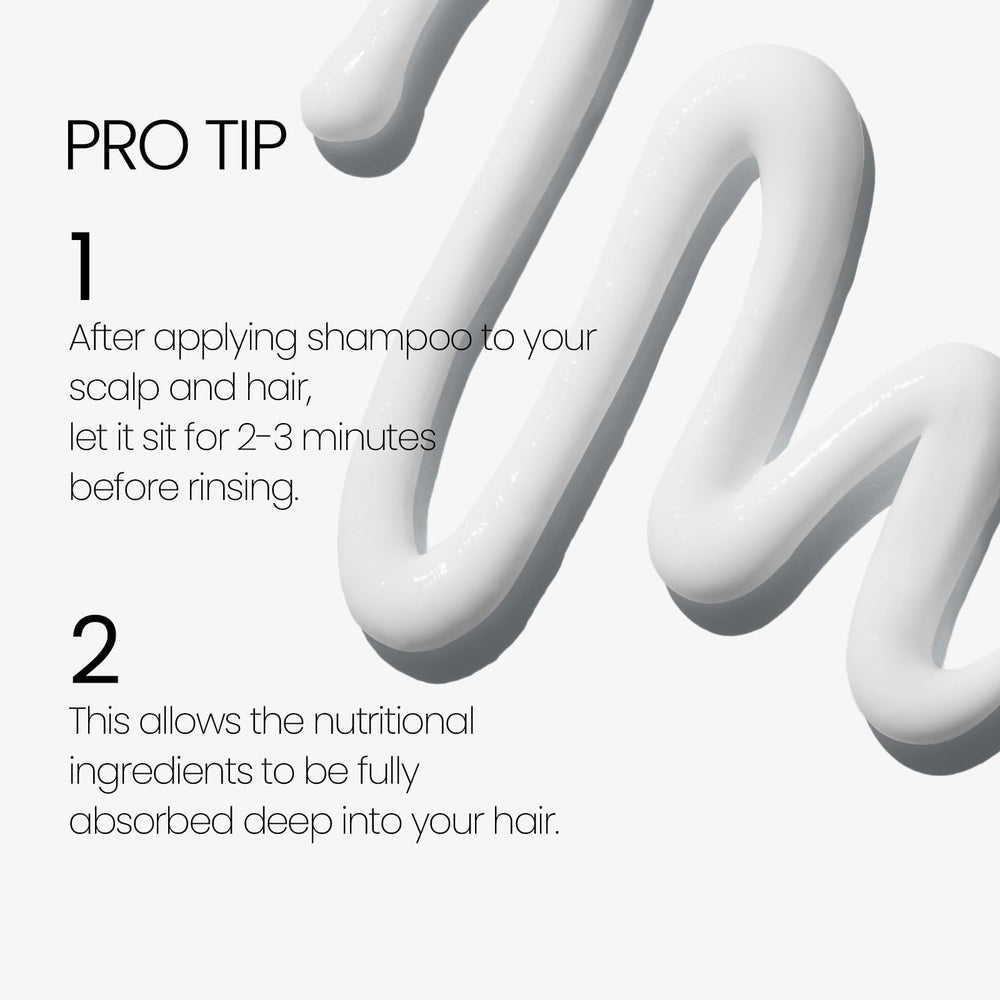 LABO-H Scalp Strengthening Shampoo scalp massage scene signals cleansing and relaxation
