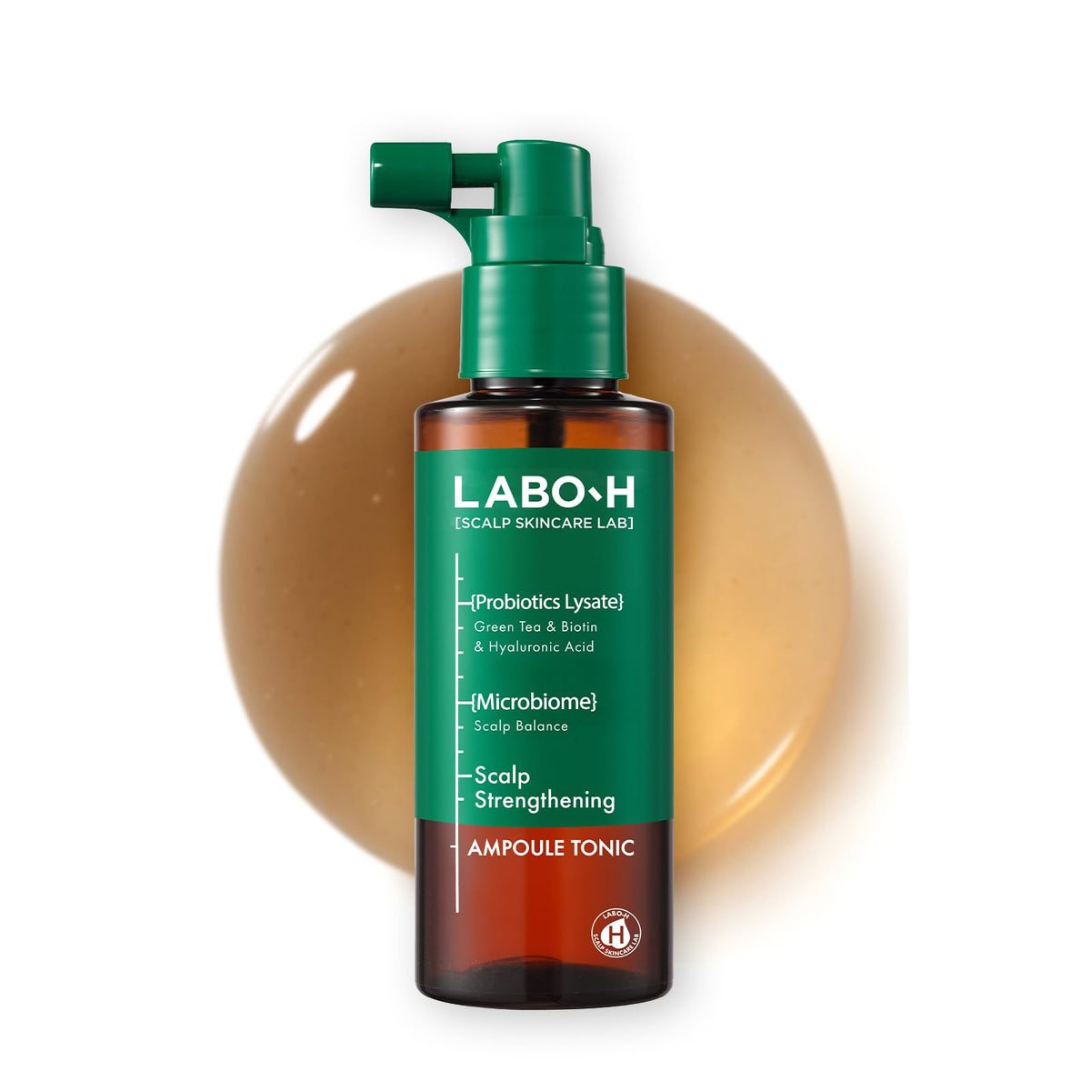 LABO-H Scalp Strengthening Spray mist on scalp for instant cooling