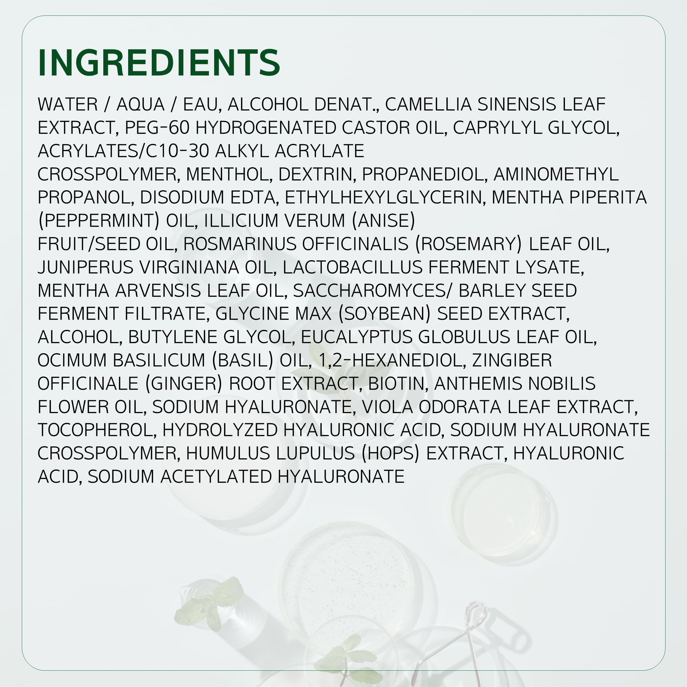 LABO-H vegan dermatologist tested logo on packaging
