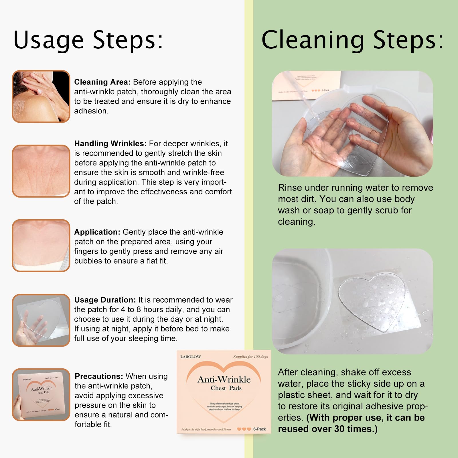 LABOLOW 3-pack provides versatile overnight chest care solution