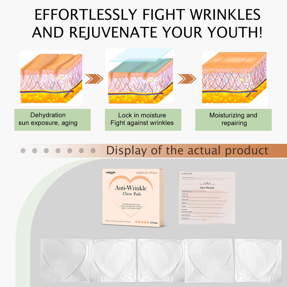 Close-up of LABOLOW silicone patches showing durable reusable design for skin care.