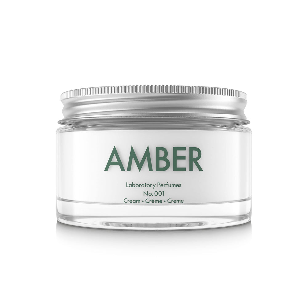 Laboratory Perfumes Amber Body Cream bottle—luxurious hydration for daily use.