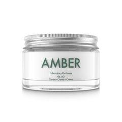 Laboratory Perfumes Amber Body Cream bottle—luxurious hydration for daily use.