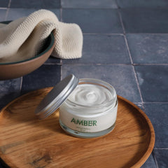 Laboratory Perfumes Amber Body Cream with shea butter—nourished, velvety skin.