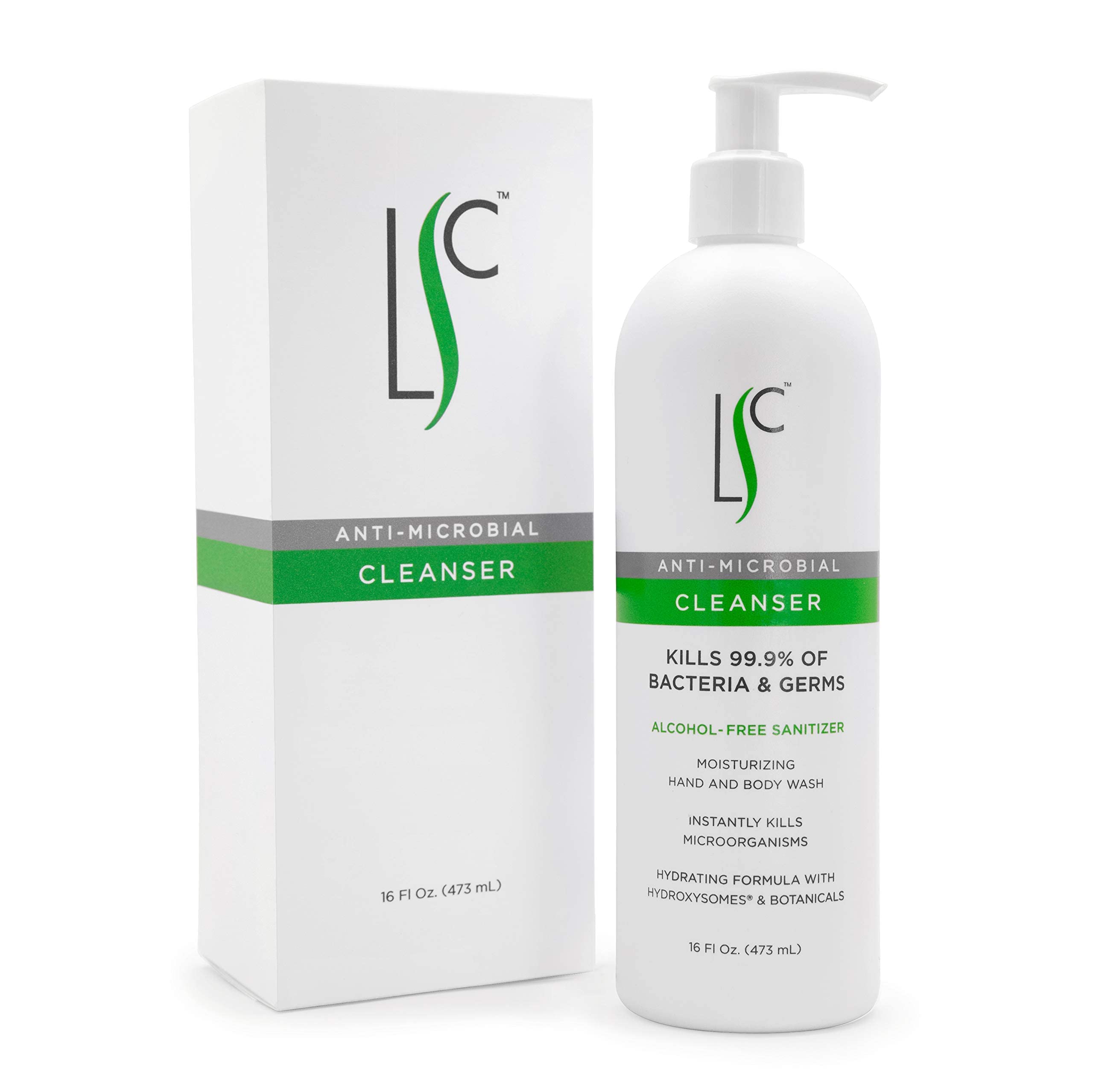 LABORATORY SKIN CARE hand and body wash bottle front unscented, suitable for sensitive skin