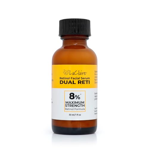 LaClaire Retinol Complex serum dropper close-up for precise application.
