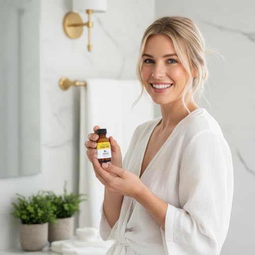 LaClaire Retinol Complex serum texture swirl showing smooth oil feel.