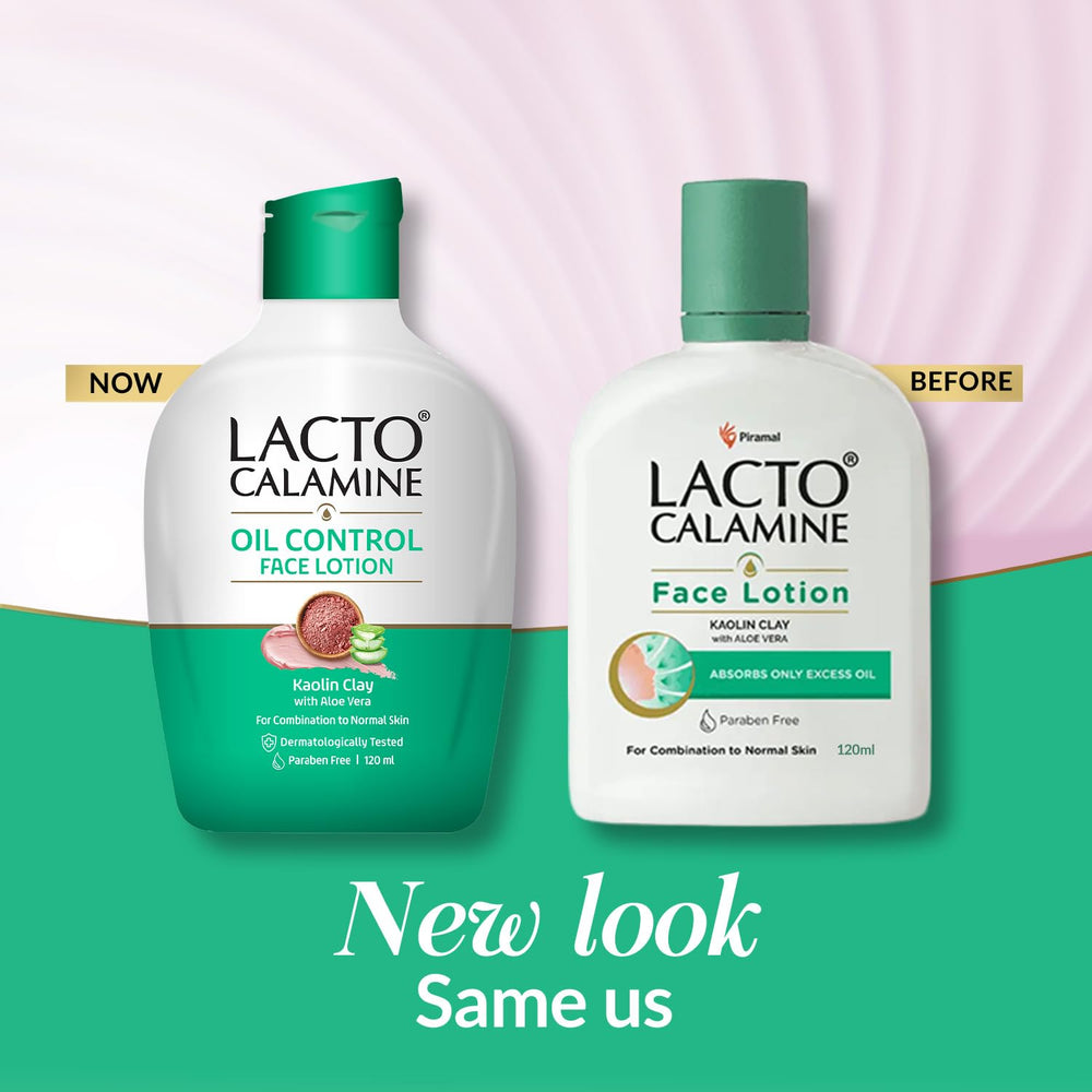 Creamy consistency of Lacto Calamine Oil Balance lotion close-up.