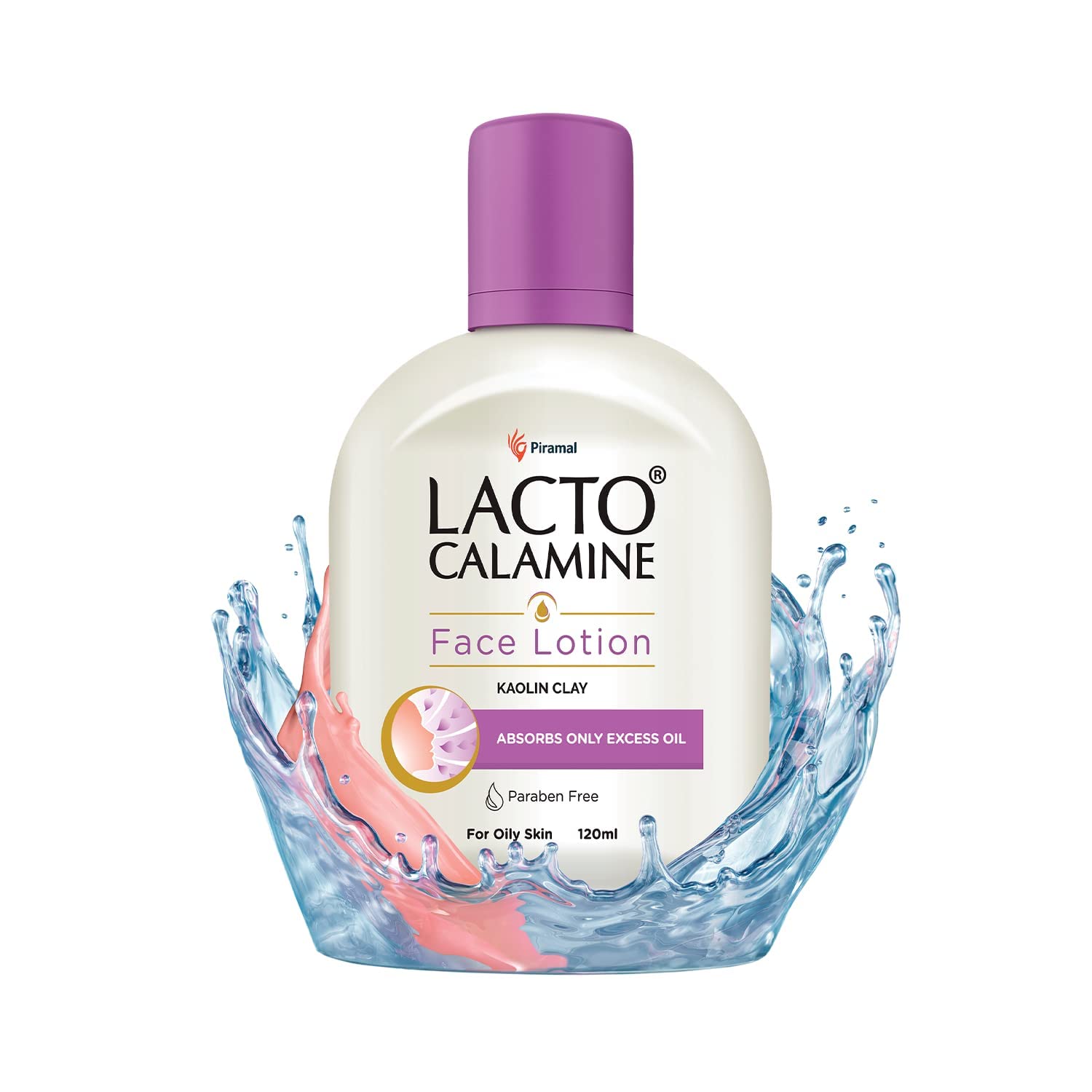 Lacto Calamine oily skin sebum-control action showing reduced shine