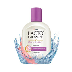 Lacto Calamine oily skin sebum-control action showing reduced shine