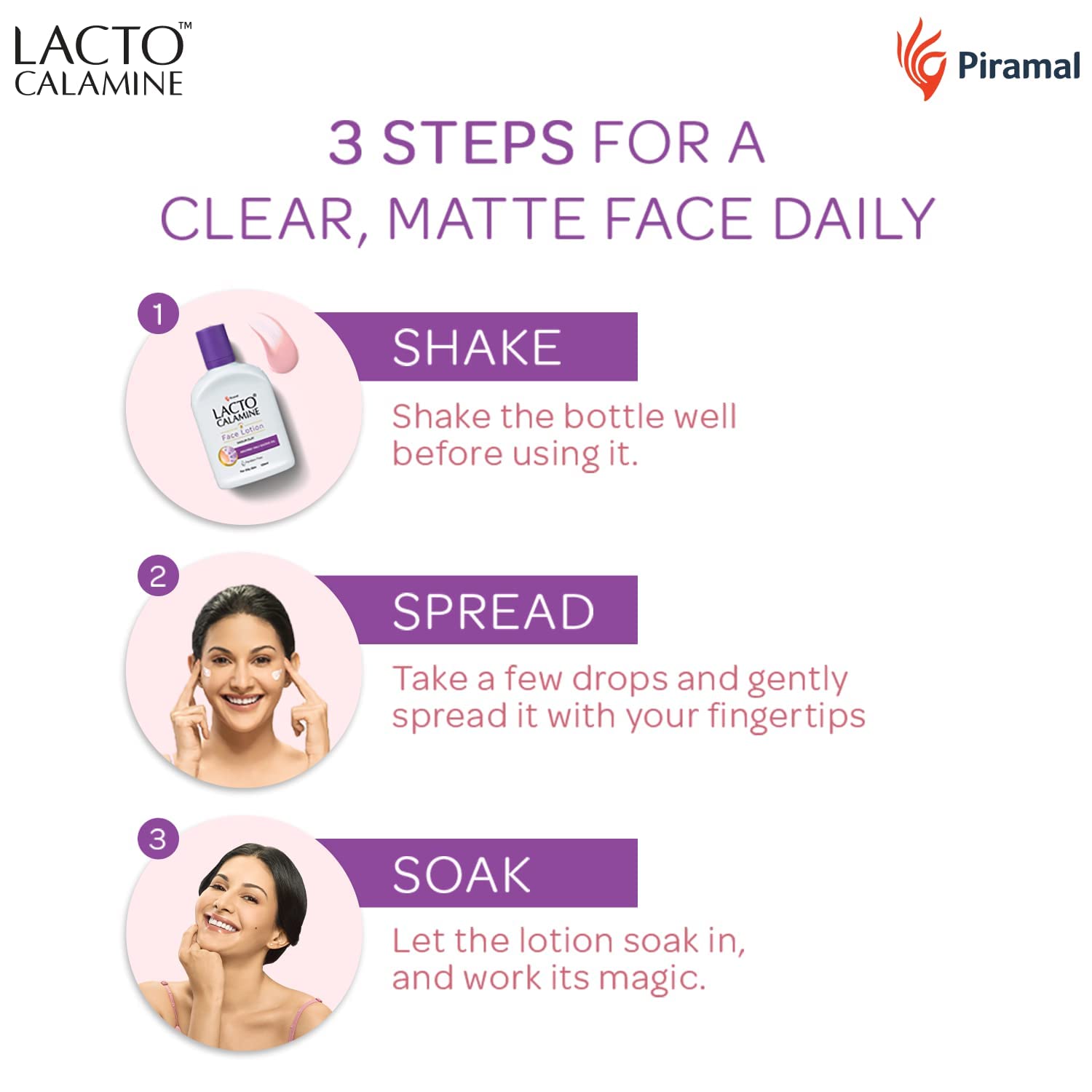Lacto Calamine zinc oxide acne prevention supports clear skin