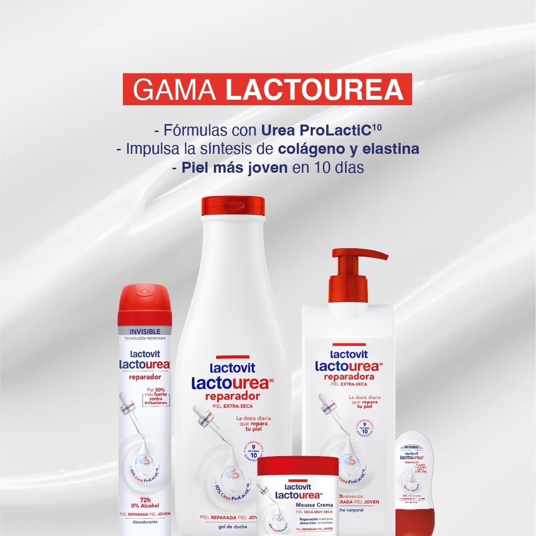 Compact 50 ml Lactovit Reparador container for daily use.
