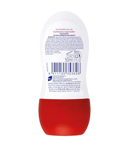 Lactovit Reparador packaging showing travel-friendly 50 ml size.