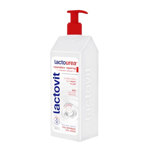 Close view of Lactovit Lactourea Body Milk cream texture for quick absorption