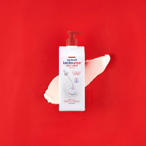Lactovit Lactourea skin relief shown on dry areas.