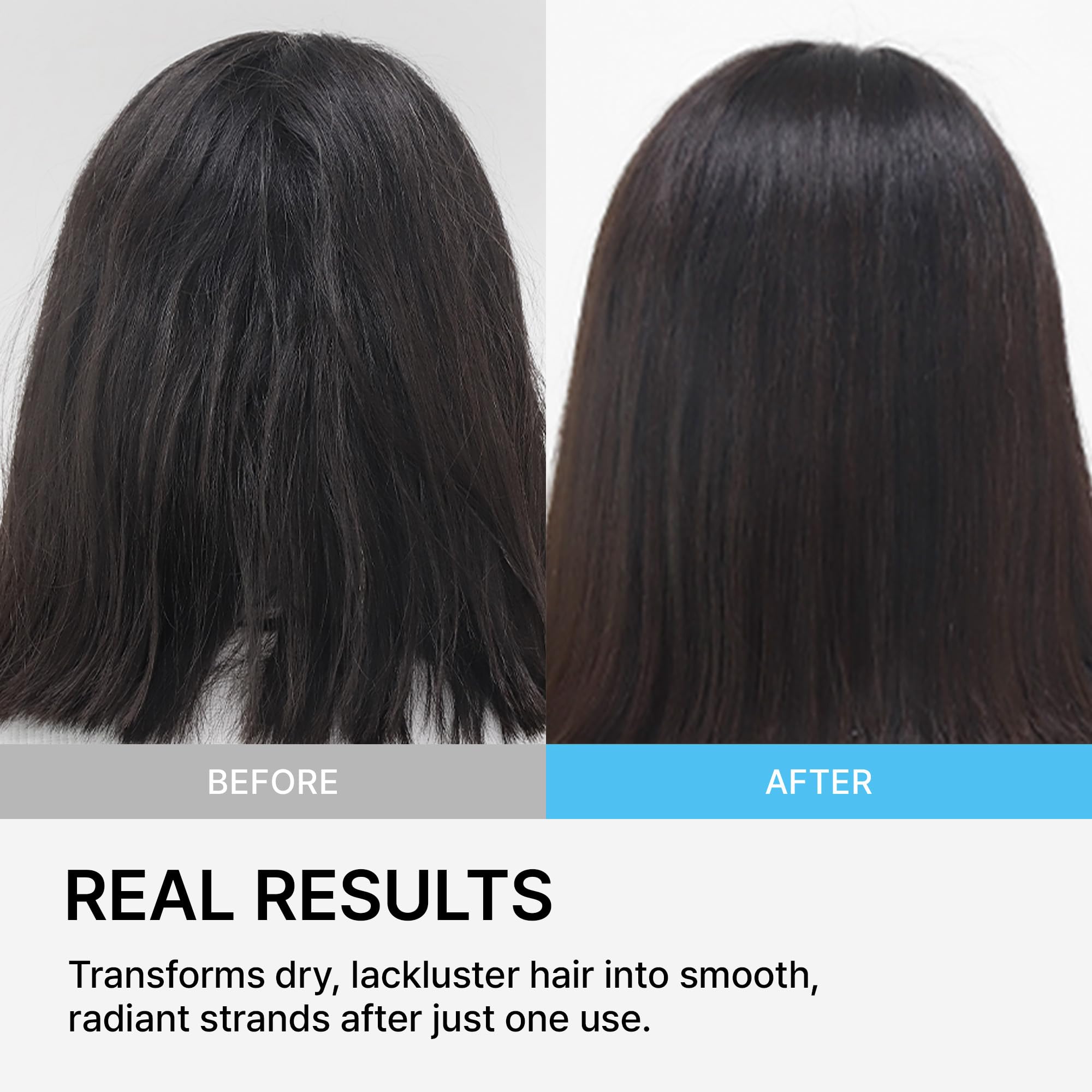 LA'DOR Keratin LPP Shampoo after-use—softer, more manageable hair