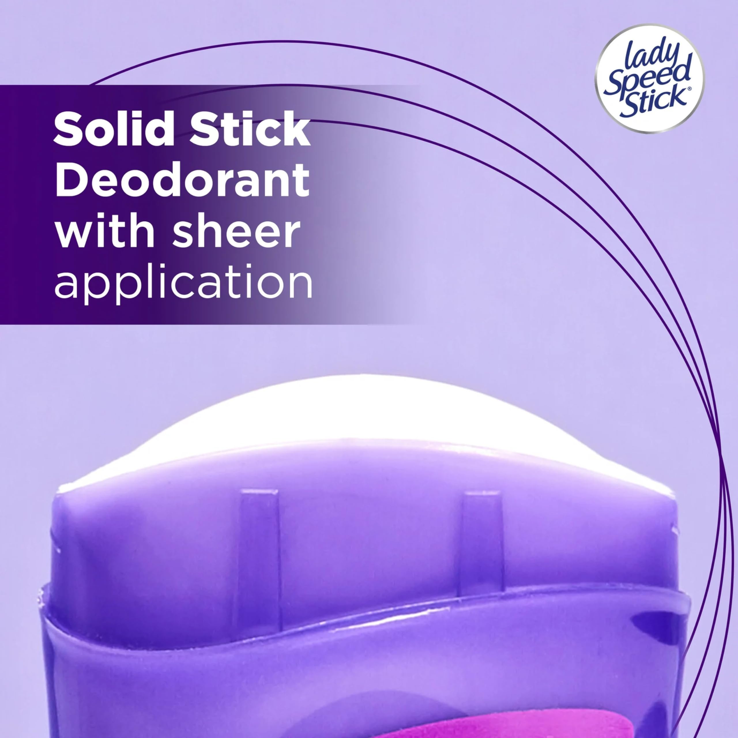 Lady Speed Stick fragrance encapsulation technology releases bursts of freshness.