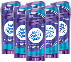 Lady Speed Stick Invisible Dry Powder Fresh bottle front with long-lasting protection.