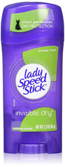 Lady Speed Stick Invisible Dry Powder Fresh bottle offers all-day freshness.