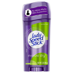 Lady Speed Stick Powder Fresh Invisible Dry front view showing all-day freshness.