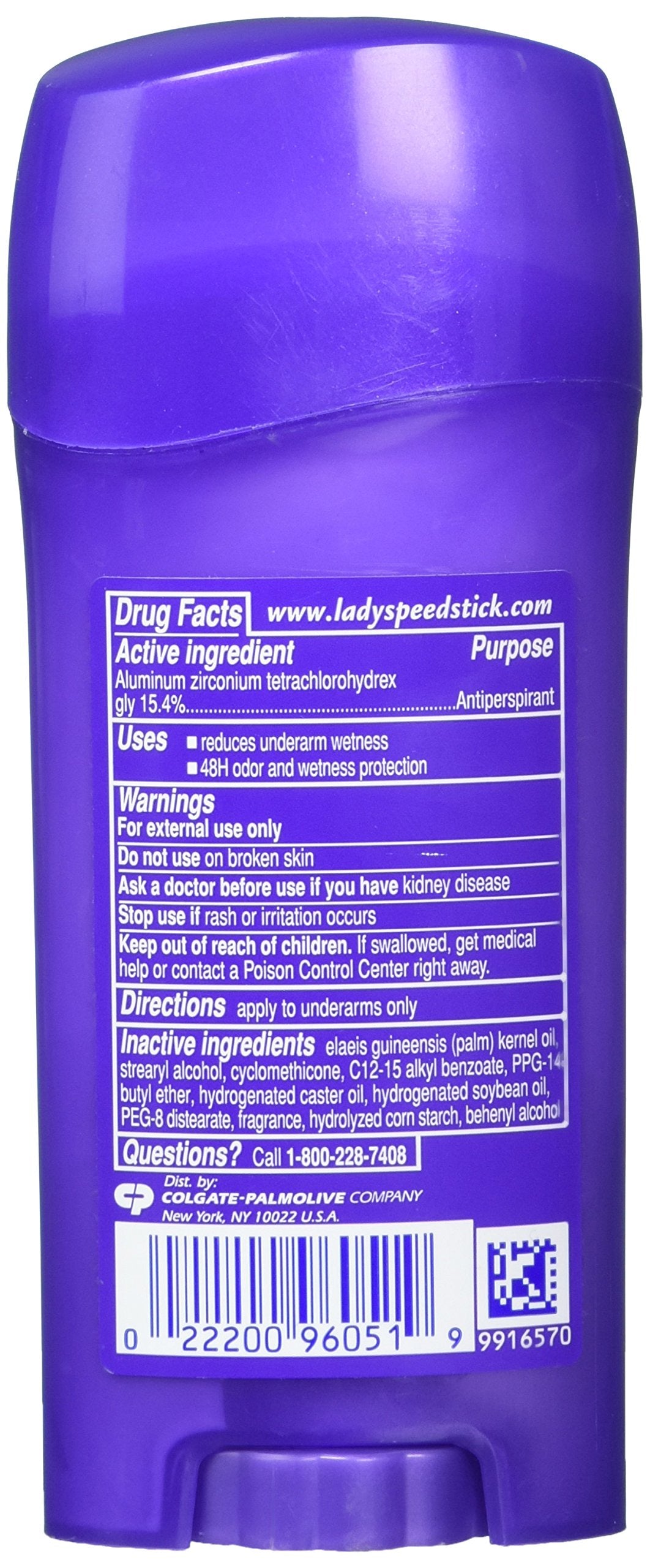 Powder Fresh scent closeup highlights fragrance on the Lady Speed Stick.