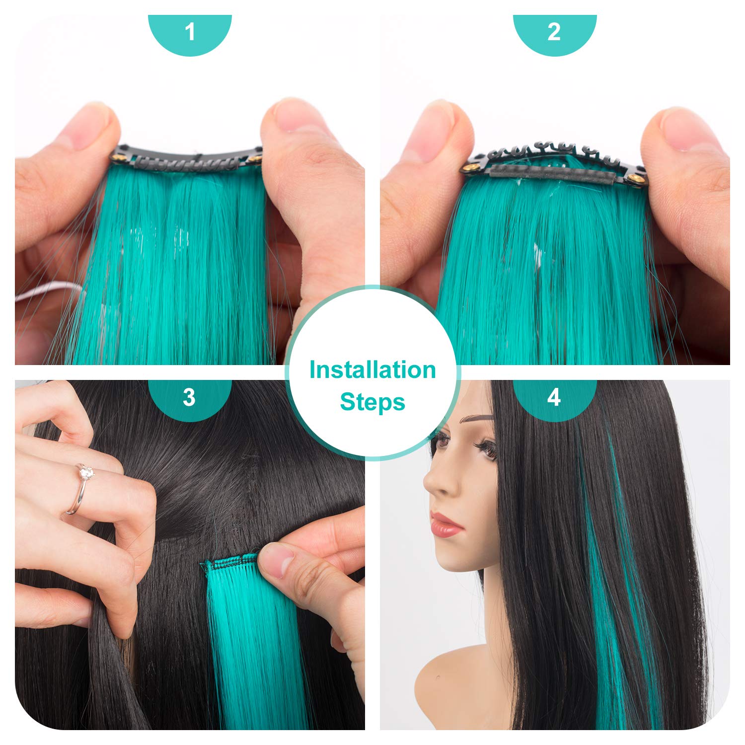 Ladyamz teal and blue party highlights to elevate festive outfits.