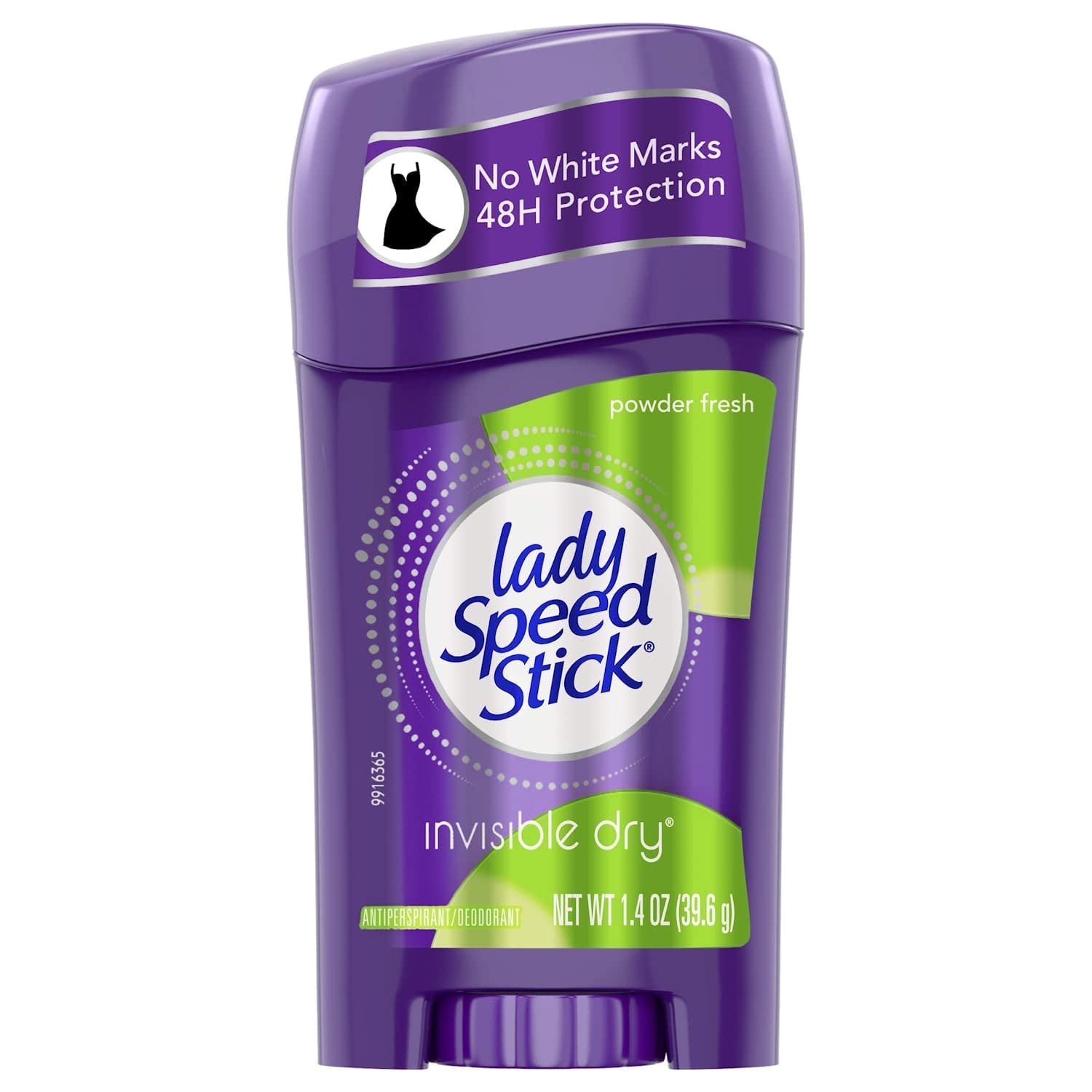 Lady Speed Stick Invisible Dry Powder Fresh 1.4 oz stick provides unobtrusive protection and a fresh scent.