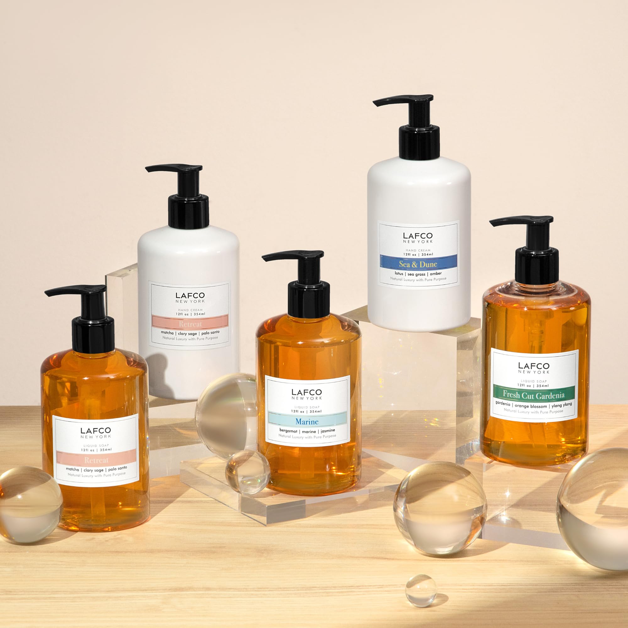 Aesthetic packaging and glass details convey luxury home fragrance