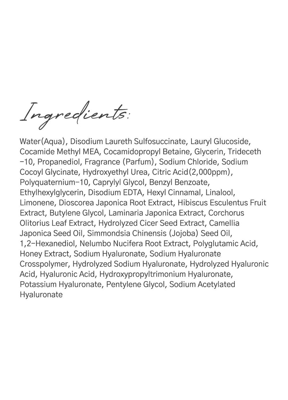 Laferme hypoallergenic test result indicates low irritation potential.