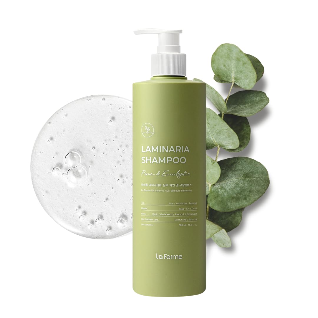 Laferme Laminaria Shampoo bottle with organic ingredients for daily gentle cleansing