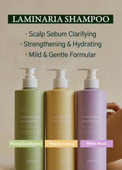 Laferme Laminaria bottle highlighting sulfate-free formula for healthier hair