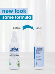 Lafe's unscented deodorant spray underarm application.