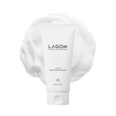 LAGOM Cellup bottle front for daily cleansing with hydrating micro bubble formula.