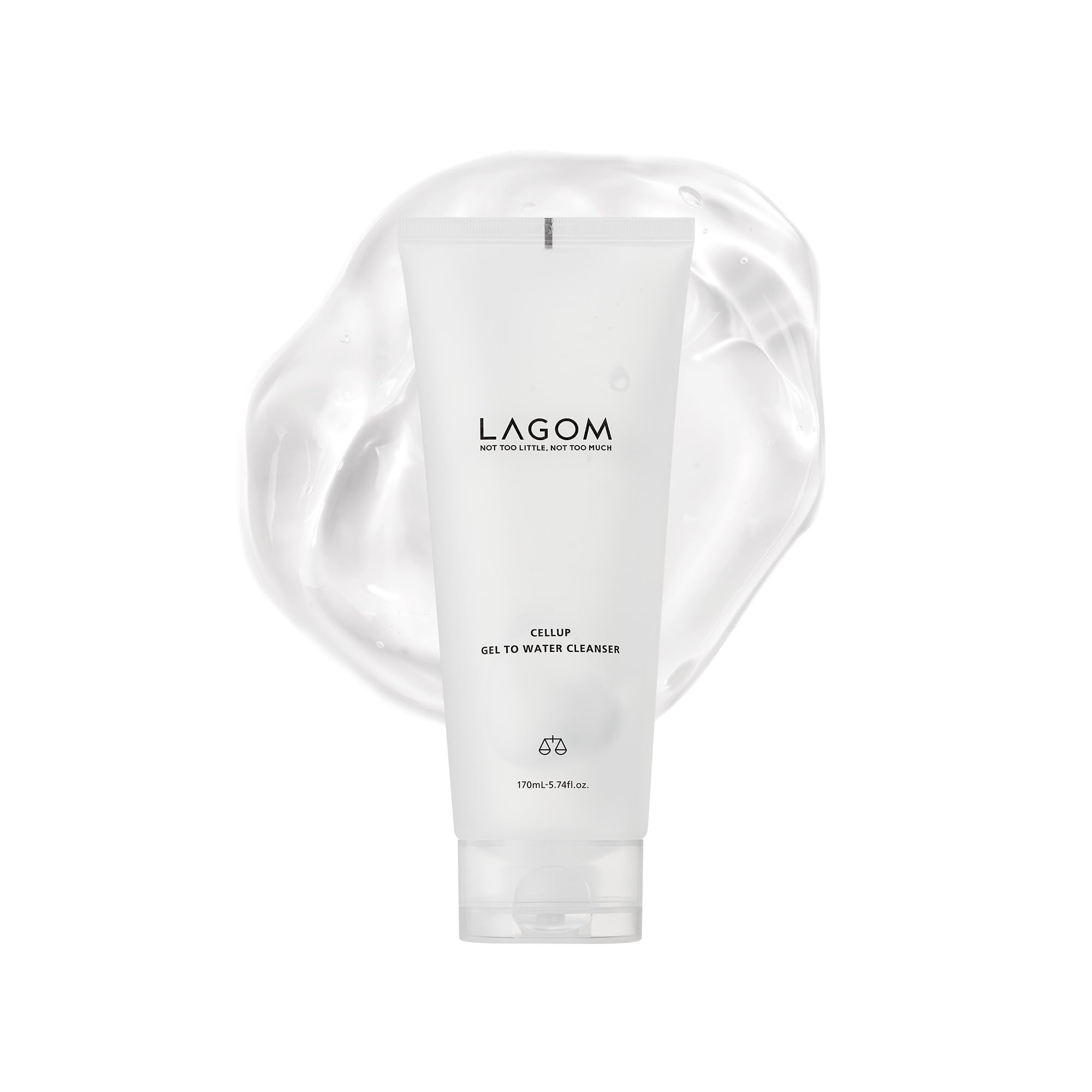 Lagom Cellup Gel To Water Cleanser no-foam gel texture for a gentle morning cleanse.