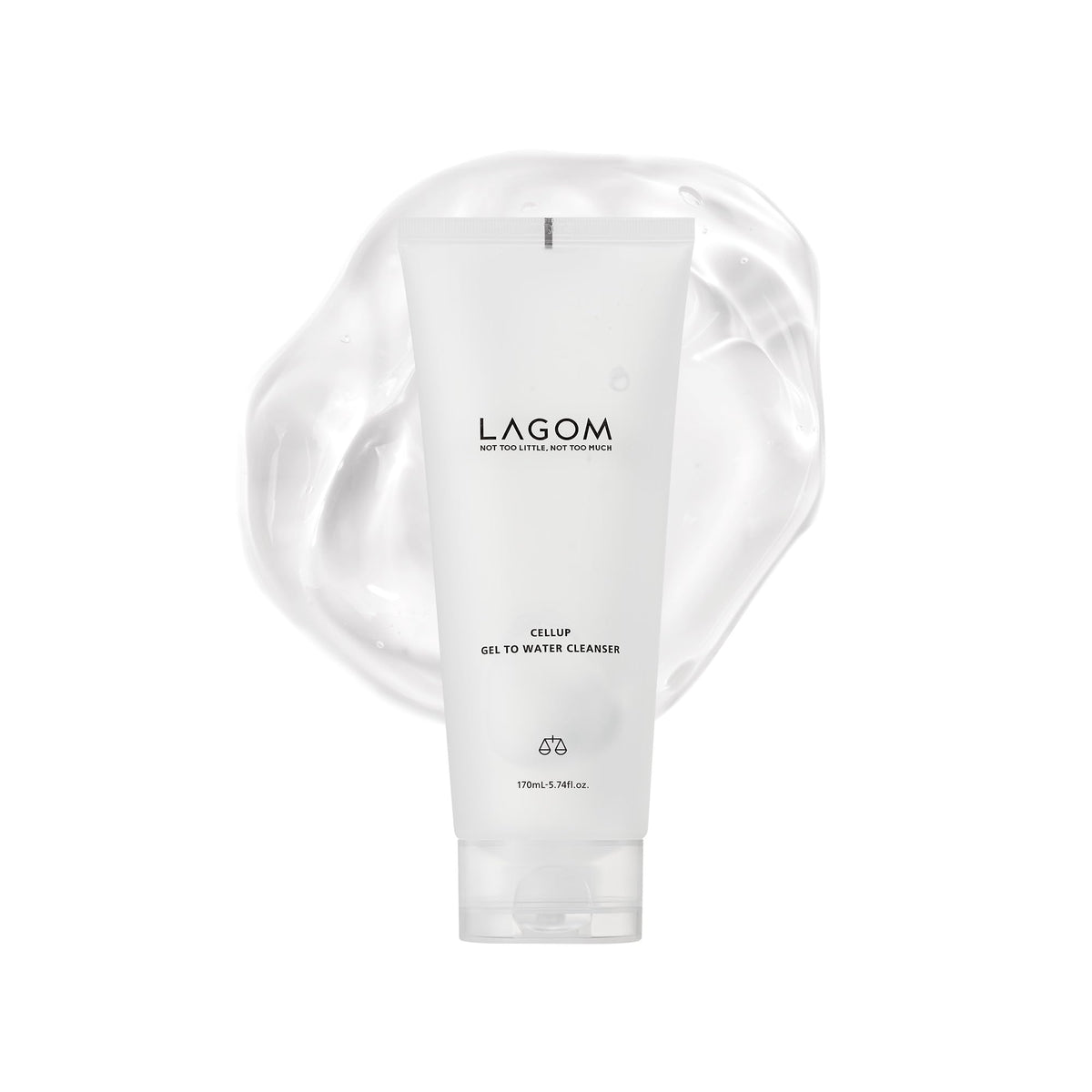 Lagom Cellup Gel To Water Cleanser no-foam gel texture for a gentle morning cleanse.